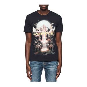 Purple Brand Crew Neck T-Shirt Clean Jersey Mens Black P109